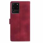 For Samsung Galaxy S20 Ultra 5G Rose Flower Embossing Pattern Leather Phone Case(Red) - 3