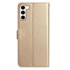 For Samsung Galaxy S23+ 5G Rose Flower Embossing Pattern Leather Phone Case(Gold) - 2