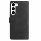 For Samsung Galaxy S23+ 5G Rose Flower Embossing Pattern Leather Phone Case(Black) - 3