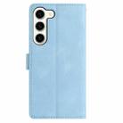 For Samsung Galaxy S23+ 5G Rose Flower Embossing Pattern Leather Phone Case(Sky Blue) - 2