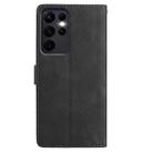 For Samsung Galaxy S23 Ultra 5G Rose Flower Embossing Pattern Leather Phone Case(Black) - 3