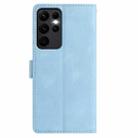 For Samsung Galaxy S23 Ultra 5G Rose Flower Embossing Pattern Leather Phone Case(Sky Blue) - 3
