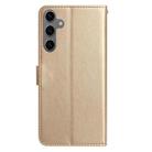 For Samsung Galaxy S24+ 5G Rose Flower Embossing Pattern Leather Phone Case(Gold) - 2