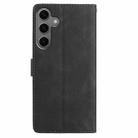 For Samsung Galaxy S24+ 5G Rose Flower Embossing Pattern Leather Phone Case(Black) - 3