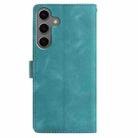 For Samsung Galaxy S24+ 5G Rose Flower Embossing Pattern Leather Phone Case(Green) - 3