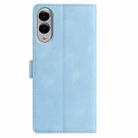 For Samsung Galaxy S25 Edge 5G Rose Flower Embossing Pattern Leather Phone Case(Sky Blue) - 3