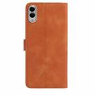 For Samsung Galaxy S25 Edge 5G Rose Flower Embossing Pattern Leather Phone Case(Brown) - 3