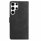 For Samsung Galaxy S25 Ultra 5G Rose Flower Embossing Pattern Leather Phone Case(Black) - 3