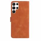 For Samsung Galaxy S25 Ultra 5G Rose Flower Embossing Pattern Leather Phone Case(Brown) - 3