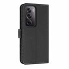 For OPPO Reno12 Pro 5G Metal Bow Leather Phone Case with Hand Strap(Black) - 3