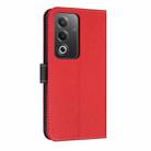 For OPPO A5 5G Global / A3 4G Global Metal Bow Leather Phone Case with Hand Strap(Red) - 3