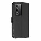 For OPPO A5 5G Global / A3 4G Global Metal Bow Leather Phone Case with Hand Strap(Black) - 3