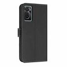 For OPPO A36 4G / A76 / A96 Metal Bow Leather Phone Case with Hand Strap(Black) - 3