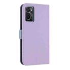 For OPPO A36 4G / A76 / A96 Metal Bow Leather Phone Case with Hand Strap(Purple) - 3