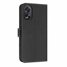 For OPPO A38 4G Global / A18 Metal Bow Leather Phone Case with Hand Strap(Black) - 3