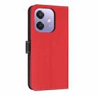 For OPPO A40 4G Global / A60 Metal Bow Leather Phone Case with Hand Strap(Red) - 3