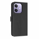 For OPPO A40 4G Global / A60 Metal Bow Leather Phone Case with Hand Strap(Black) - 3