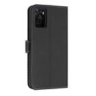 For OPPO A55s 5G Japan Metal Bow Leather Phone Case with Hand Strap(Black) - 3