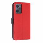 For OPPO Reno7 A / Reno9 A Metal Bow Leather Phone Case with Hand Strap(Red) - 3