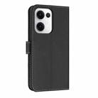 For OPPO Reno13 5G Metal Bow Leather Phone Case with Hand Strap(Black) - 3