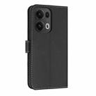 For OPPO Reno13 Pro 5G Metal Bow Leather Phone Case with Hand Strap(Black) - 3