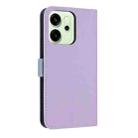 For OPPO Reno14 Pro 5G Metal Bow Leather Phone Case with Hand Strap(Purple) - 3