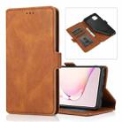 For Samsung Galaxy Note 10 Lite Retro Magnetic Closing Clasp Horizontal Flip Leather Case with Holder & Card Slots & Photo Frame & Wallet(Brown) - 1