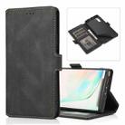 For Samsung Galaxy Note 10 Retro Magnetic Closing Clasp Horizontal Flip Leather Case with Holder & Card Slots & Photo Frame & Wallet(Black) - 1
