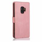 For Samsung Galaxy S9 Retro Magnetic Closing Clasp Horizontal Flip Leather Case with Holder & Card Slots & Photo Frame & Wallet(Rose Gold) - 3
