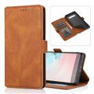 For Samsung Galaxy S10 Retro Magnetic Closing Clasp Horizontal Flip Leather Case with Holder & Card Slots & Photo Frame & Wallet(Brown) - 1