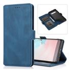 For Samsung Galaxy S10 Retro Magnetic Closing Clasp Horizontal Flip Leather Case with Holder & Card Slots & Photo Frame & Wallet(Navy Blue) - 1