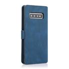 For Samsung Galaxy S10 Retro Magnetic Closing Clasp Horizontal Flip Leather Case with Holder & Card Slots & Photo Frame & Wallet(Navy Blue) - 3