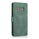 For Samsung Galaxy S10e Retro Magnetic Closing Clasp Horizontal Flip Leather Case with Holder & Card Slots & Photo Frame & Wallet(Green) - 3