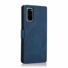 For Samsung Galaxy S20  5G Retro Magnetic Closing Clasp Horizontal Flip Leather Case with Holder & Card Slots & Photo Frame & Wallet(Navy Blue) - 2