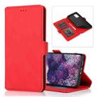 For Samsung Galaxy S20 Plus  5G Retro Magnetic Closing Clasp Horizontal Flip Leather Case with Holder & Card Slots & Photo Frame & Wallet(Red) - 1