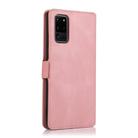 For Samsung Galaxy S20 Ultra 5G Retro Magnetic Closing Clasp Horizontal Flip Leather Case with Holder & Card Slots & Photo Frame & Wallet(Rose Gold) - 3