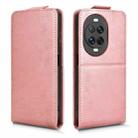 For Huawei nova 14 Pro Magnetic Vertical Flip Leather Phone Case with Buckle(Rose Gold) - 2
