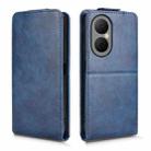 For Huawei nova Y73 / Enjoy 80 Magnetic Vertical Flip Leather Phone Case with Buckle(Blue) - 2