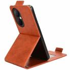 For Huawei nova Y73 / Enjoy 80 Magnetic Vertical Flip Leather Phone Case with Buckle(Brown) - 3