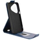 For Huawei Pura 80 5G Magnetic Vertical Flip Leather Phone Case with Buckle(Blue) - 3