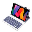 For Xiaomi Redmi Pad 2 2025 A0N15 Ultra-thin Detachable Bluetooth Keyboard Leather Tablet Case(Lavender White) - 3