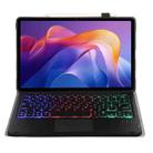 For Xiaomi Redmi Pad 2 2025 A0N15-AS Ultra-thin Detachable Backlight Bluetooth Keyboard Leather Tablet Case with Touchpad(Black) - 2