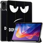For Xiaomi Redmi Pad 2 Custer Painted 3-Fold Stand Leather Smart Tablet Case(Big Eye ME) - 1