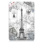 For Xiaomi Redmi Pad 2 Custer Painted 3-Fold Stand Leather Smart Tablet Case(Retro Eiffel Tower) - 2