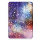 For Xiaomi Redmi Pad 2 Custer Painted 3-Fold Stand Leather Smart Tablet Case(Milky Way) - 2
