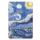 For Xiaomi Redmi Pad 2 Custer Painted 3-Fold Stand Leather Smart Tablet Case(Starry Sky) - 2
