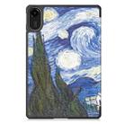 For Xiaomi Redmi Pad 2 Custer Painted 3-Fold Stand Leather Smart Tablet Case(Starry Sky) - 3