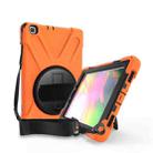 For Samsung Tab A 8.0(2019) T290 / T295 Shockproof Colorful Silicone + PC Protective Case with Holder & Hand Grip Strap(Orange) - 2