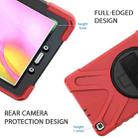 For Samsung Tab A 8.0(2019) T290 / T295 Shockproof Colorful Silicone + PC Protective Case with Holder & Hand Grip Strap(Red) - 4