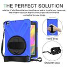 For Samsung Tab A 8.0(2019) T290 / T295 Shockproof Colorful Silicone + PC Protective Case with Holder & Hand Grip Strap(Blue) - 6